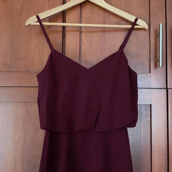 Dress the Population Alondra Blouson Sheath Sleeveless Burgundy Size XXS - Picture 4 of 9